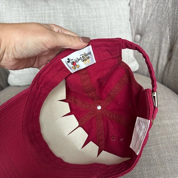 Walt‎ Disney World Adult Red Baseball Cap Adjustable Hat - Picture 6 of 7